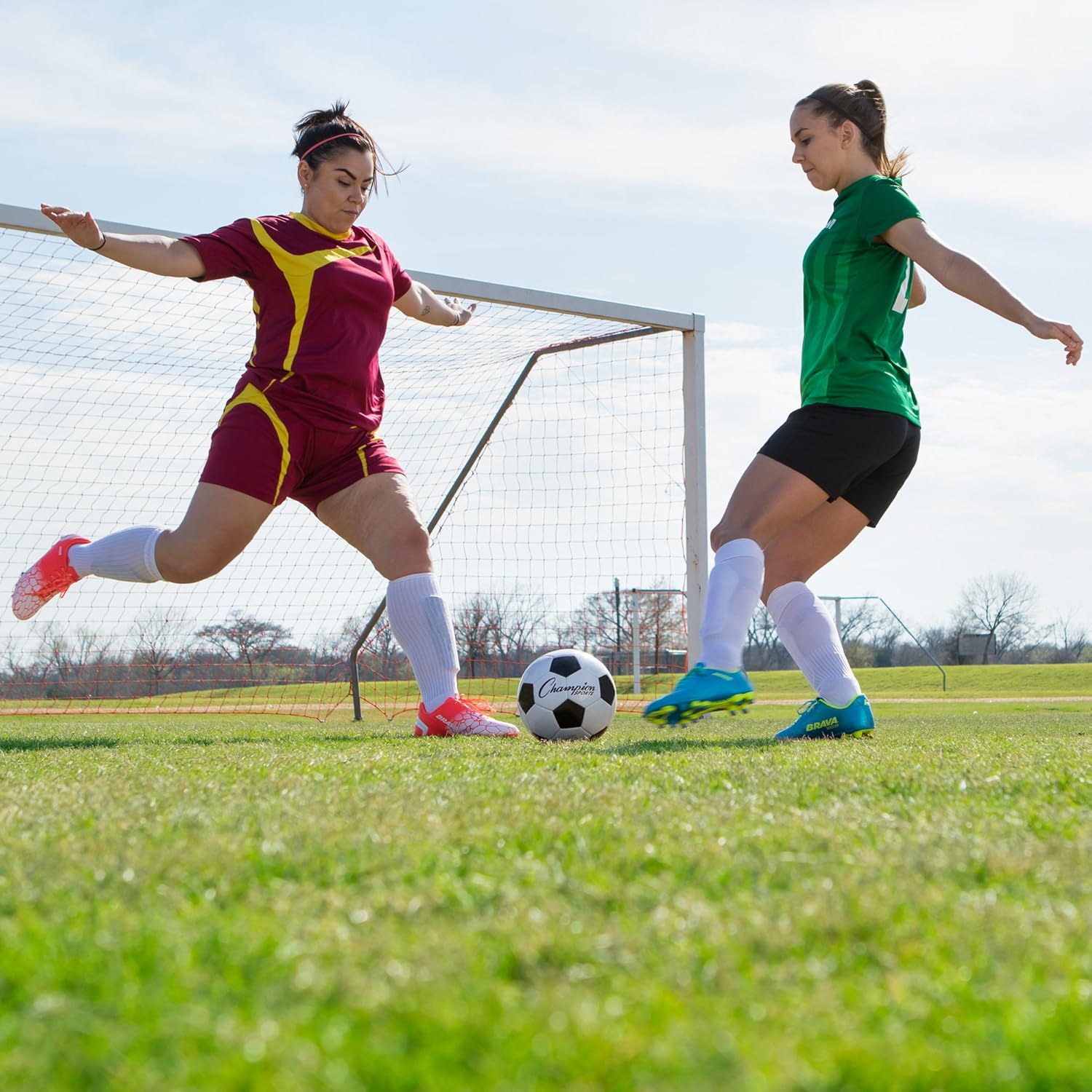 Champion Sports? Retro Soccer Ball – Classic Black & White Design, Soft-Touch TPU Cover, All-Weather Ball for Club Play, Gym Class & Recreation, Multiple Sizes - Image 7