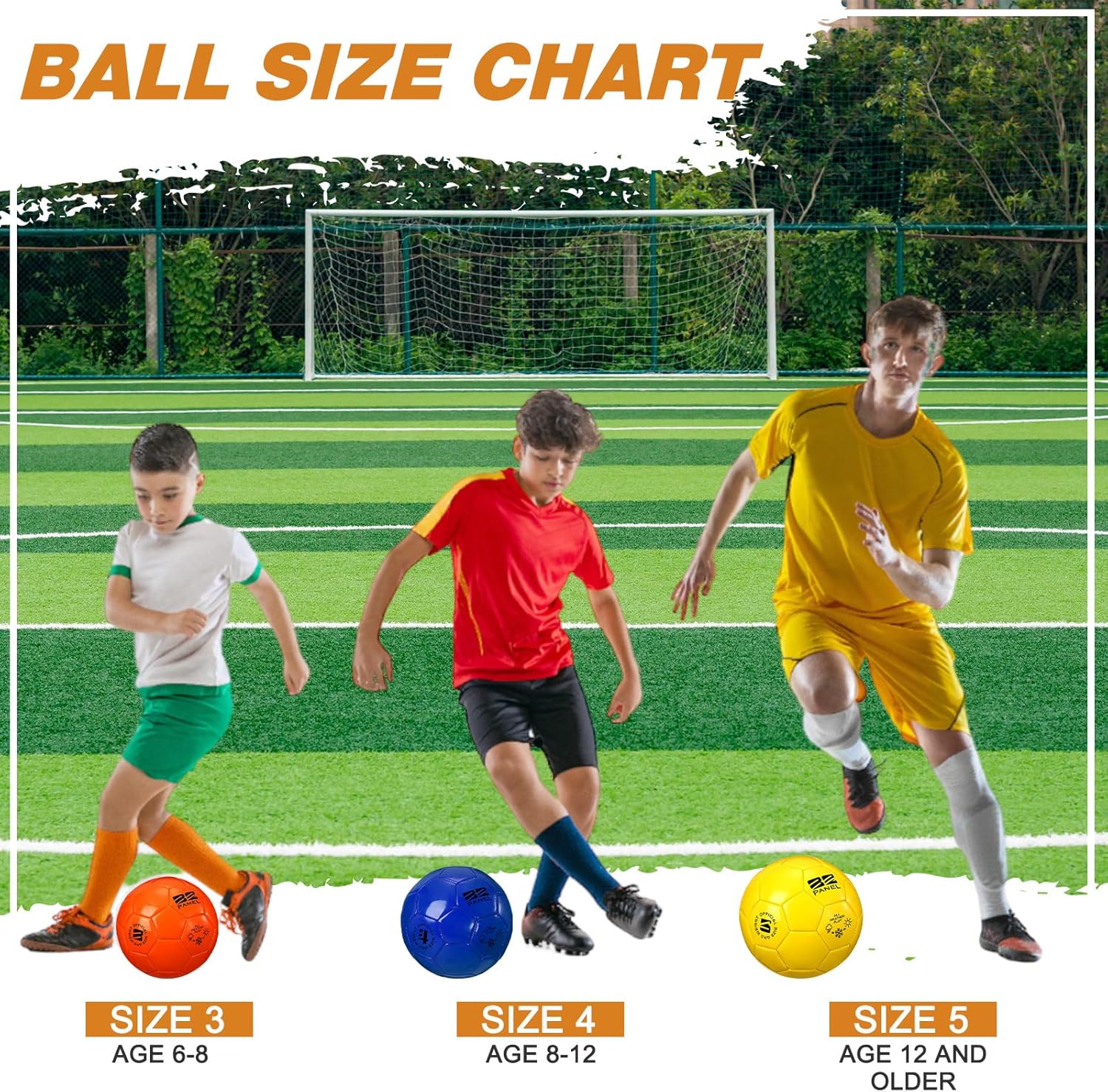 6 Pcs Operation Christmas Soccer Ball Bulk with Pump Needles, Official Deflated Soccer Ball Gift for Youth Adult Game Training Practice Christian Charity Donation - Image 3