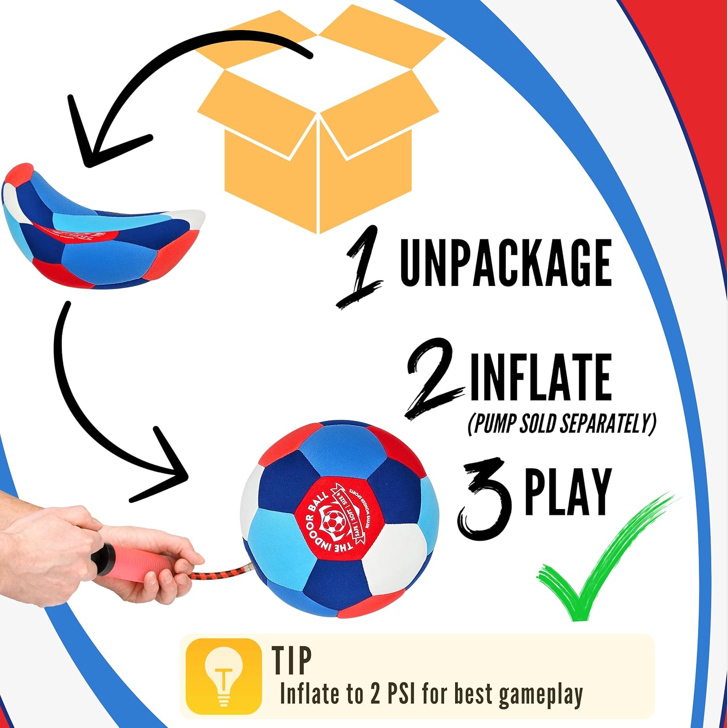 The Indoor Ball | Soft & Safe Indoor Soccer Ball, Size 4 | Essential Soft Ball for Silent Dribble, Juggling, Training | Fun Silent Soccer for Girls Boys and Young at Heart - Image 6