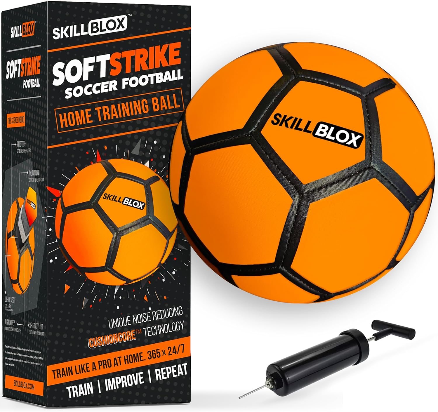 SoftStrike Home Indoor Skills Training Soccer Ball - Soccer Gifts for Boys - Skills Ball for House - Size 4 - Image 4