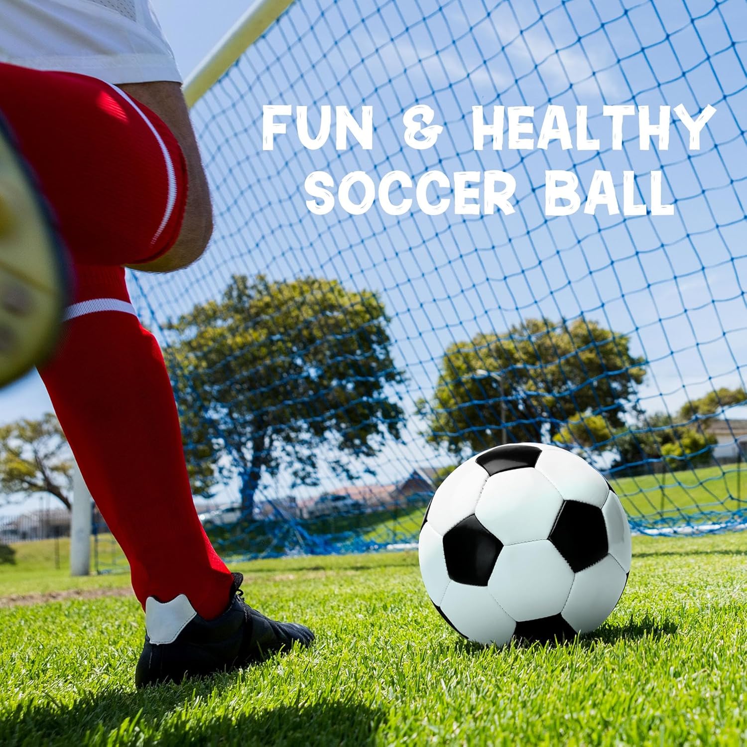 Soccer Ball Size 3/4/5 with Pump & Bag - Pack of 1, 2 or 3 - Operation Christmas Balls - Classic Black & White - Indoor Outdoor - Durable & Long-Lasting - Ideal Gift for Toddler Kids Youth & Adults - Image 7