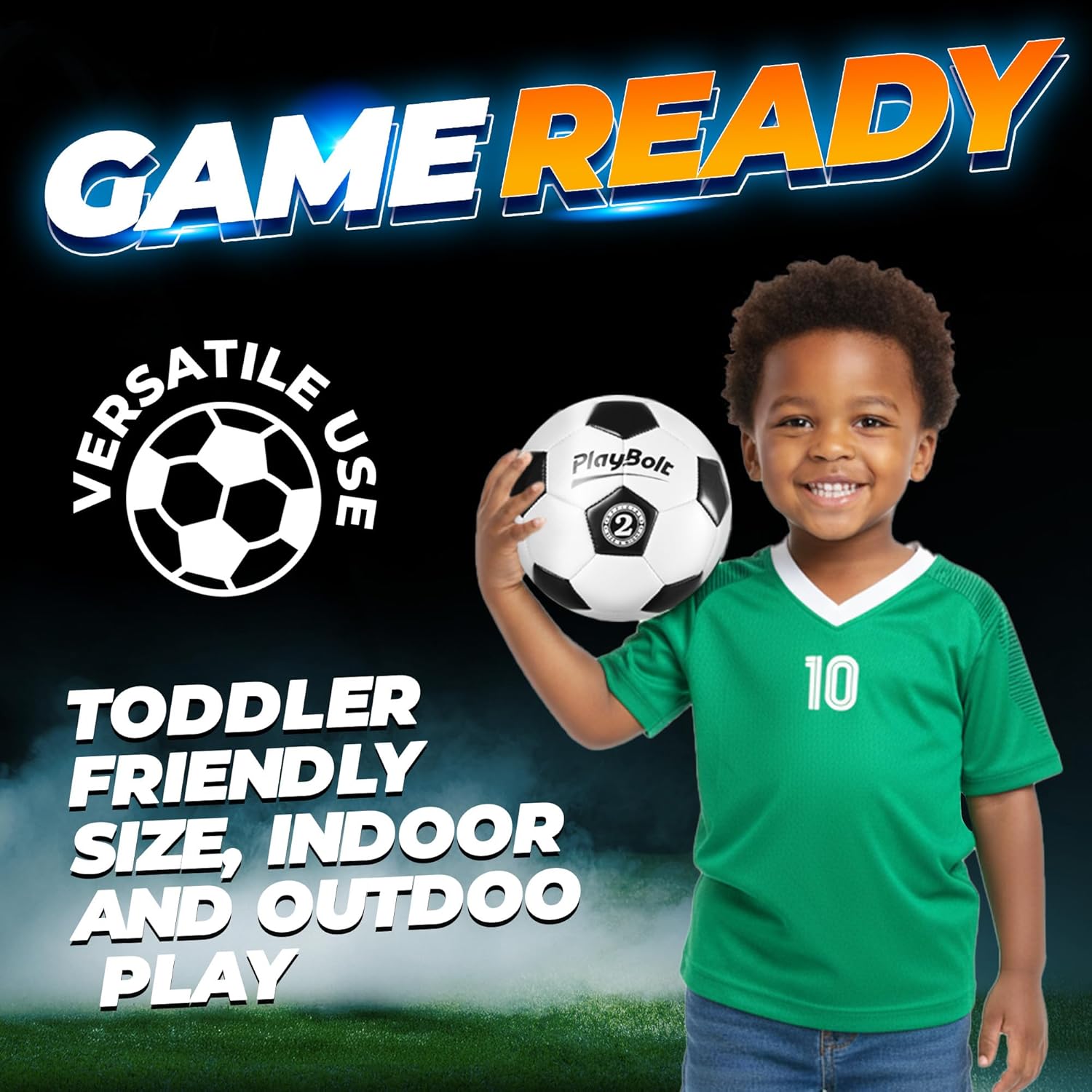 Soccer Ball Size 2 - (Pack of 1 or 4) Size 2 Soccer Balls w/Pump - Classic Black White for Kids Youth Toddler Sports, Indoor Outdoor - Image 5