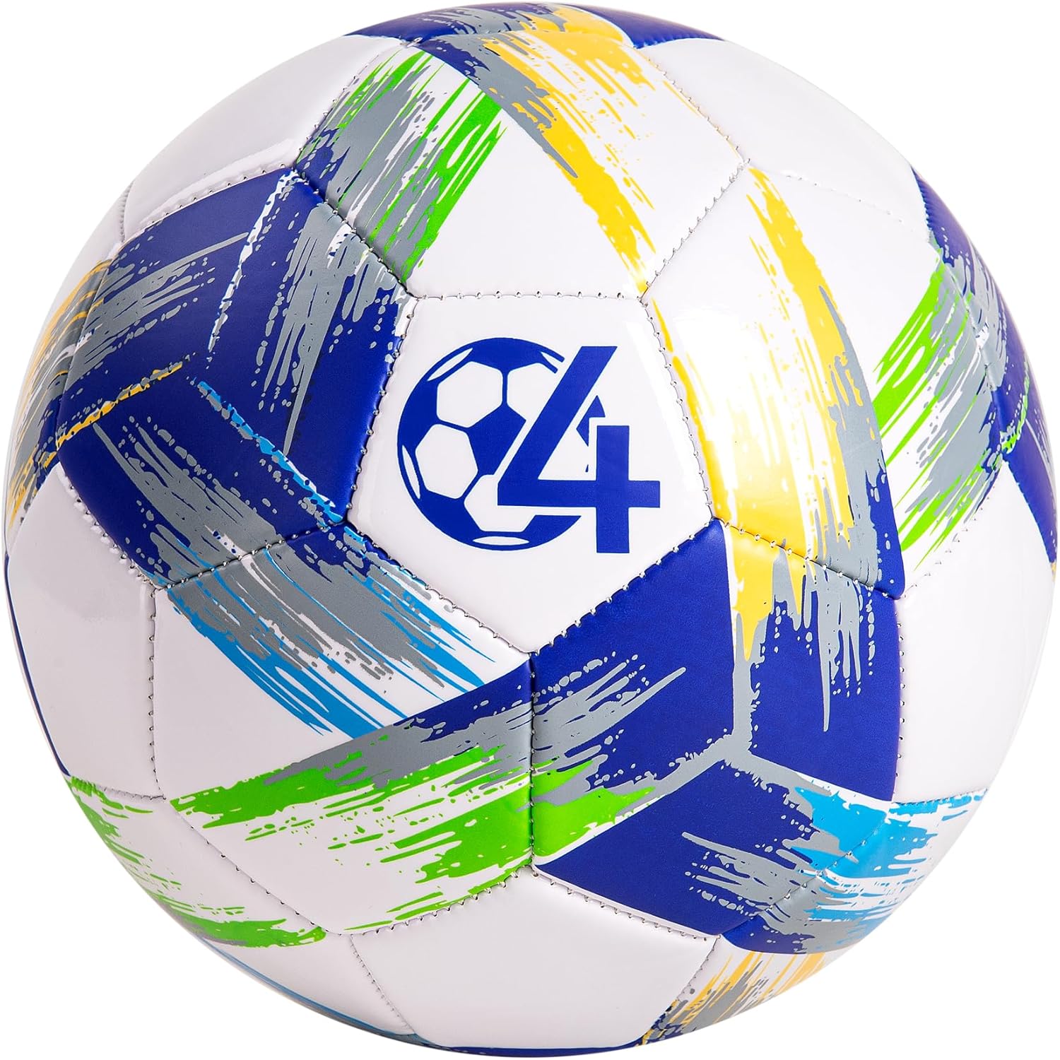 Soccer Ball Size 5 Size 4 with Pump Mesh Bag, Operation Christmas Soccer Balls, Tri-Color Ball for Youth and Adult, Indoor Outdoor Sports Training Practice Play Game, Ideal Gifts for Boys Girls