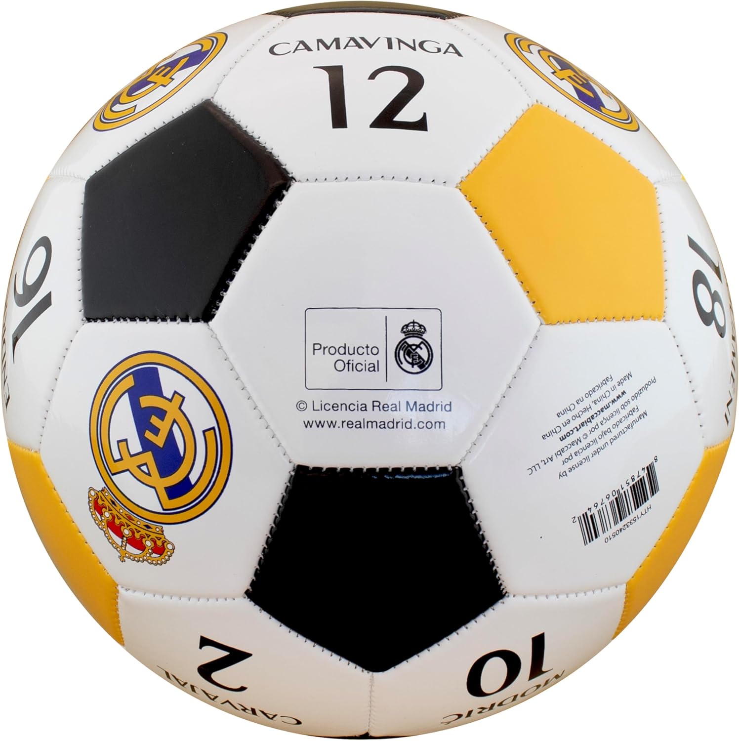 Maccabi Art Official Real Madrid Soccer Ball - Image 3