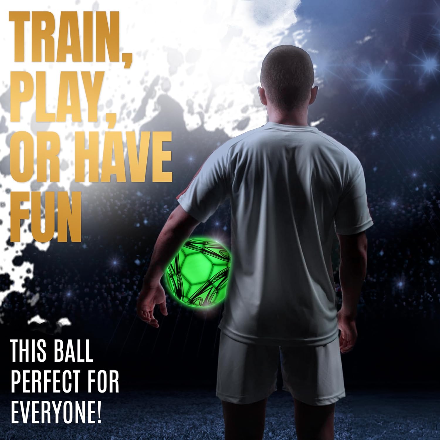 LED Light Up Soccer Ball - Size 4 & Size 5 - Only Rechargeable Soccer Ball - Attractive and Durable Designs - Gifts for Boys Ages 8-15 - Extra Bright - Image 7