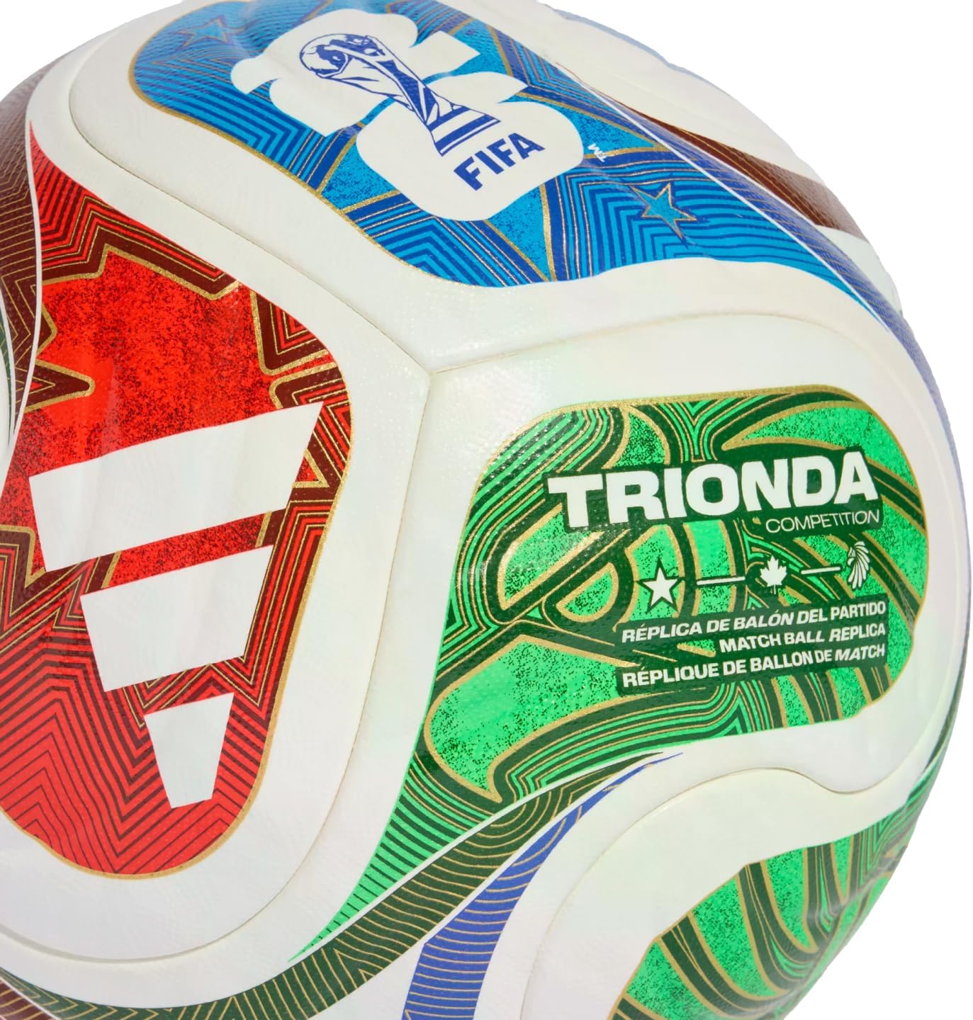 adidas World Cup 2026 Competition Ball - Inspired by la Ola Wave Design, Seamless Surface for Precision and Stability, FIFA Quality Pro - Image 4