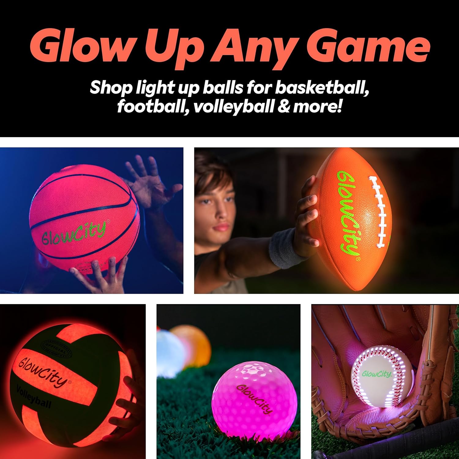 GlowCity Glow in The Dark Soccer Ball | Light Up Indoor/Outdoor Soccer Ball with 2 LED Lights | Pre-Installed Batteries | Fun Gift for Teens - Image 9