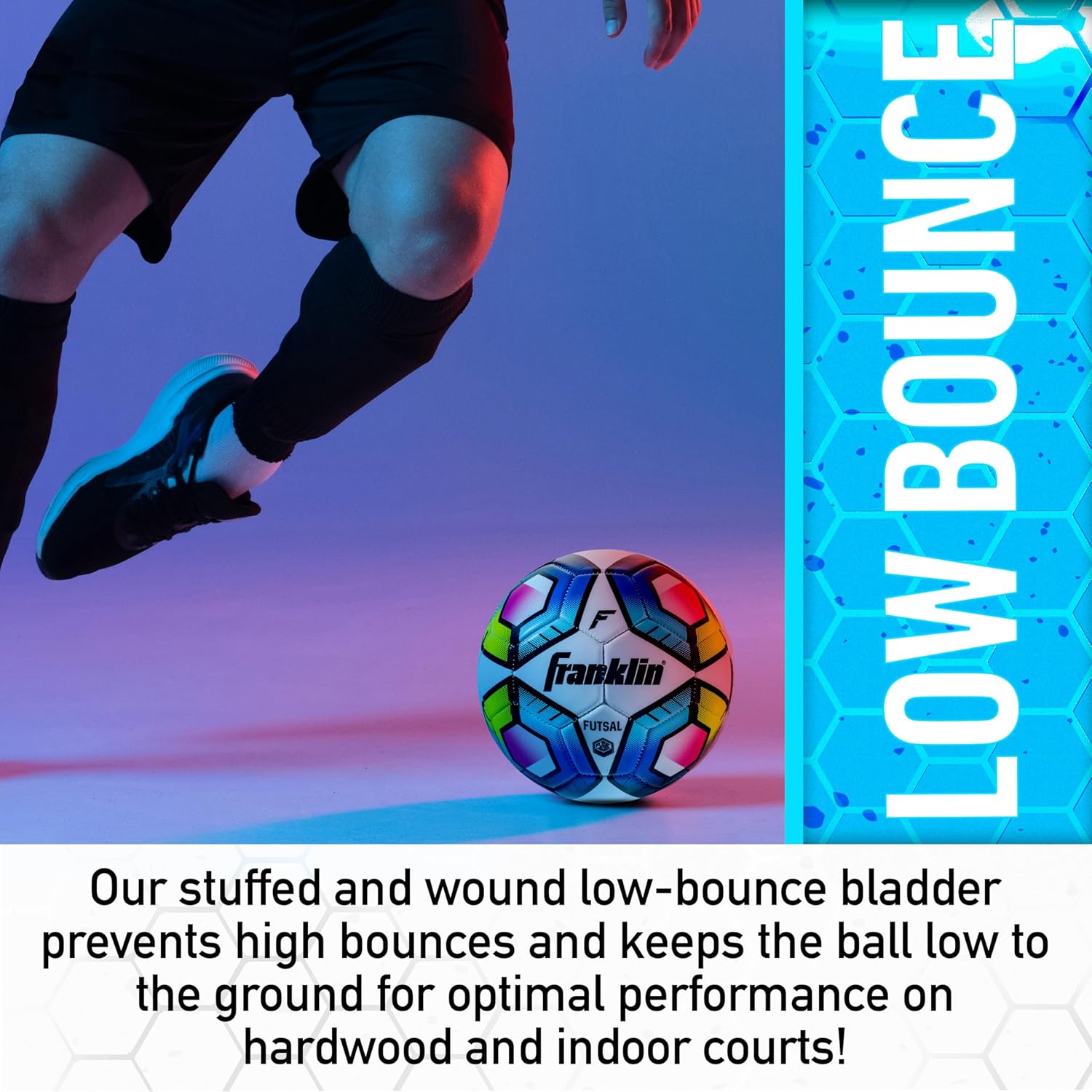 Franklin Sports Futsal Ball - Official Size Futsal Soccer Ball - Indoor and Outdoor - Size 3 Junior and Size 4 Official - Image 5