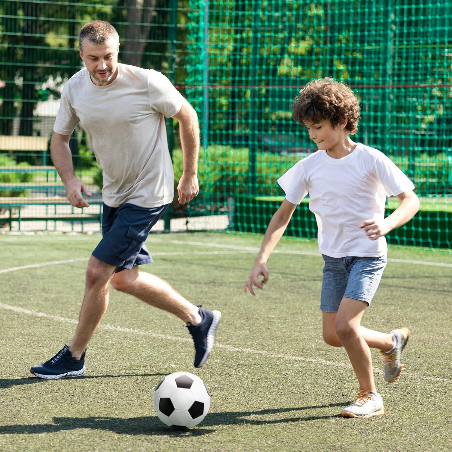Soccer Ball Size 3/4/5 with Pump & Bag - Pack of 1, 2 or 3 - Operation Christmas Balls - Classic Black & White - Indoor Outdoor - Durable & Long-Lasting - Ideal Gift for Toddler Kids Youth & Adults - Image 6