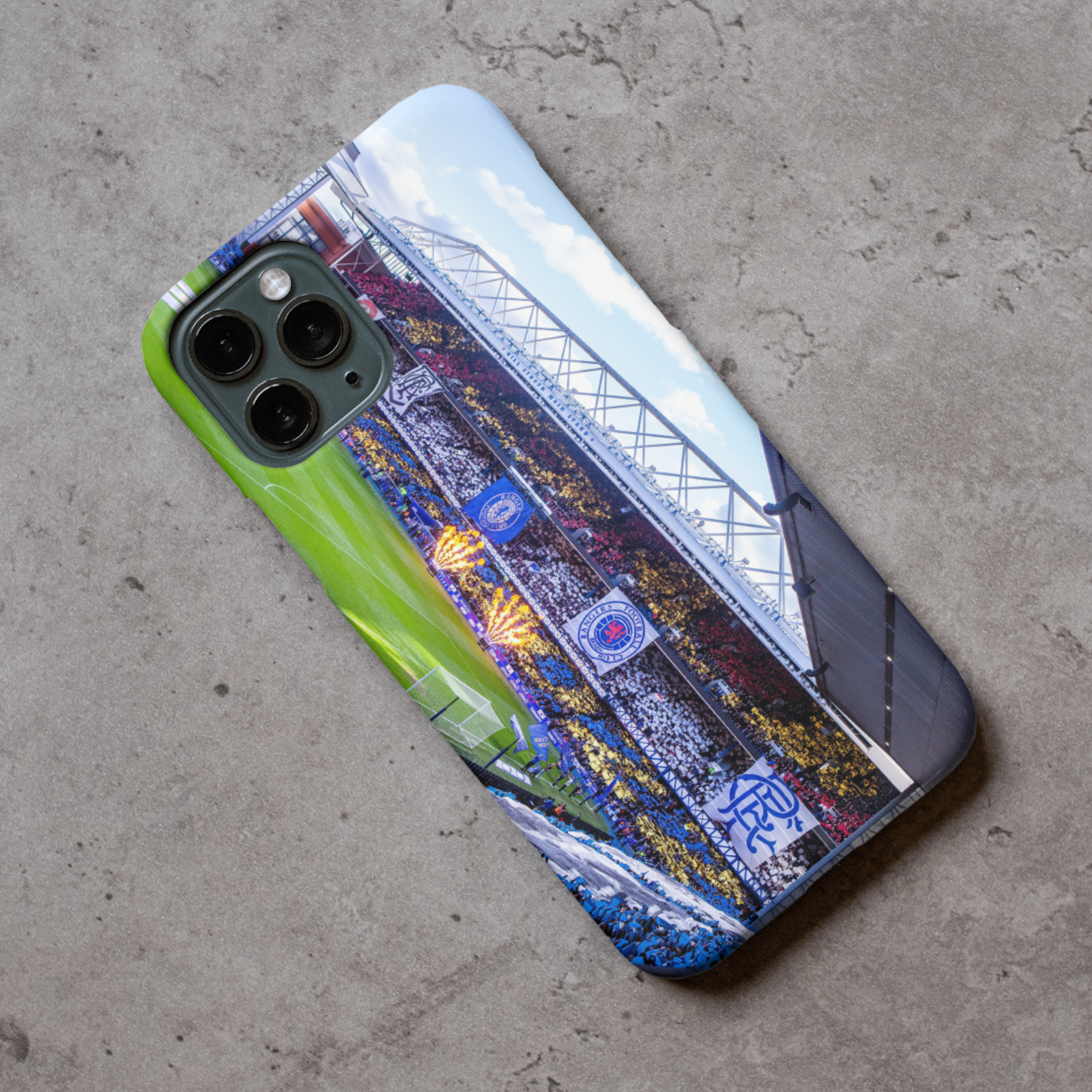 Rangers 150 tifo Hard Rubber Premium Phone Case (Free P&P)