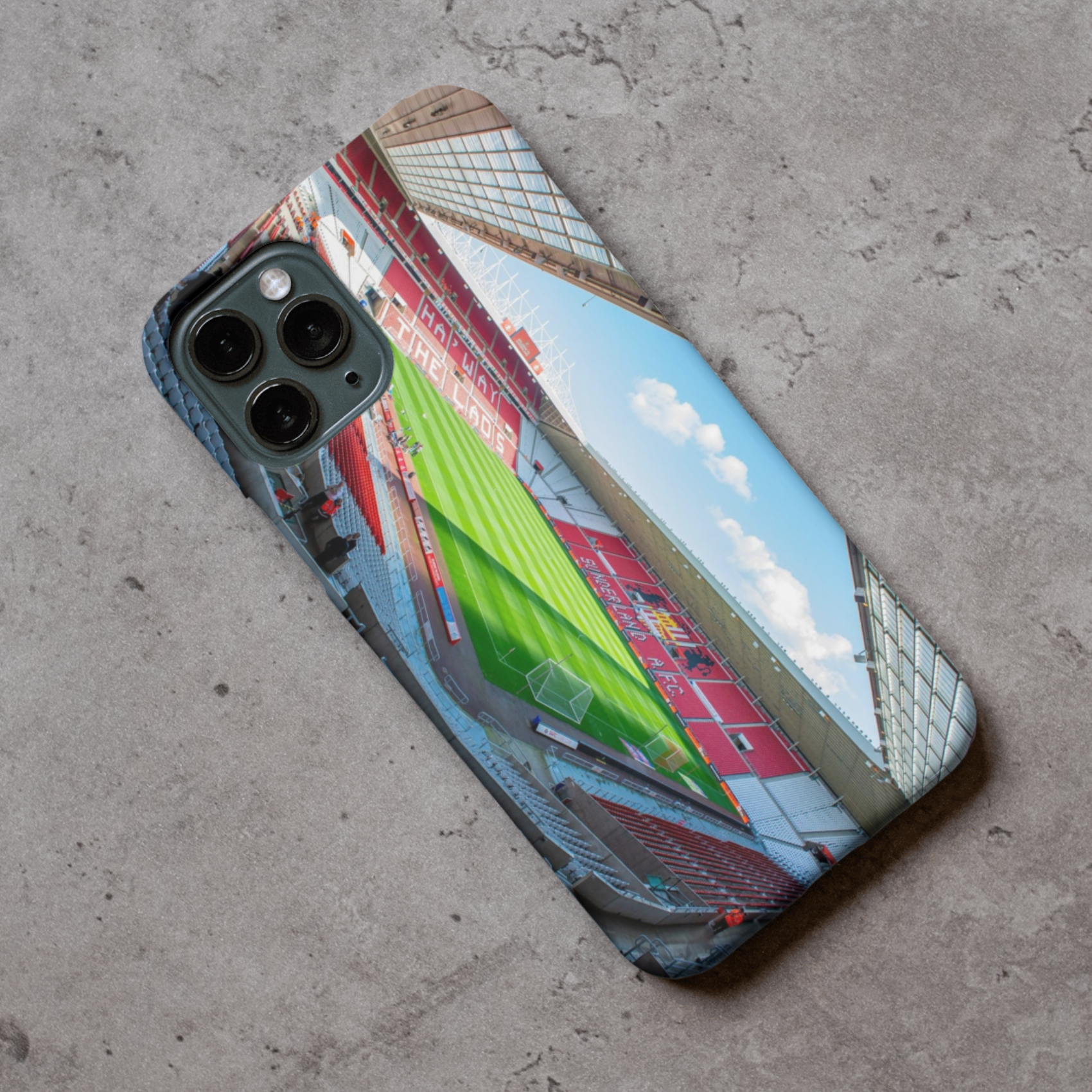 Sunderland Stadium Premium Hard Rubber Silicone Phone Case (Free P&P)