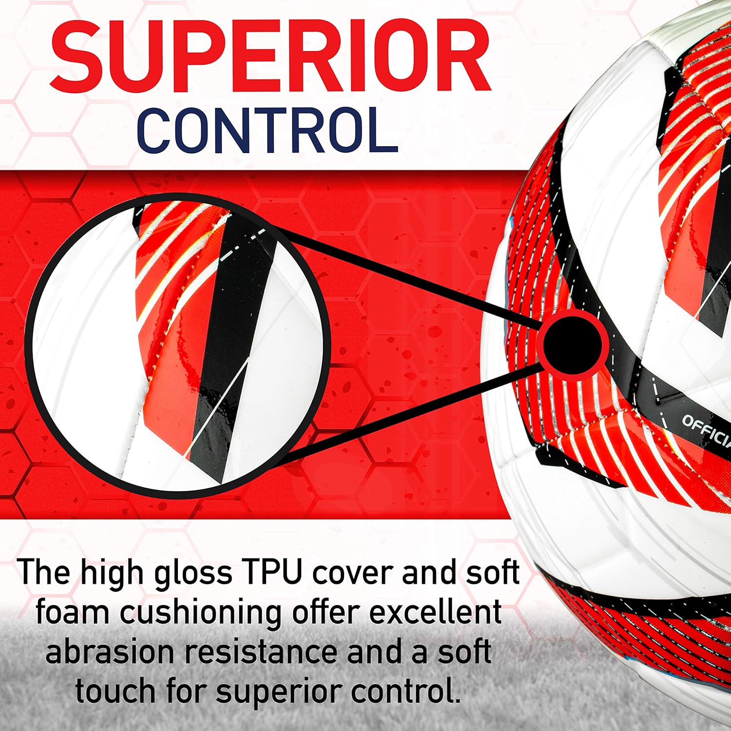 Franklin Sports MLS Tornado Soccer Ball - Soft Cover - Official Size and Weight Soccer Ball - Air Pump Included - Image 2