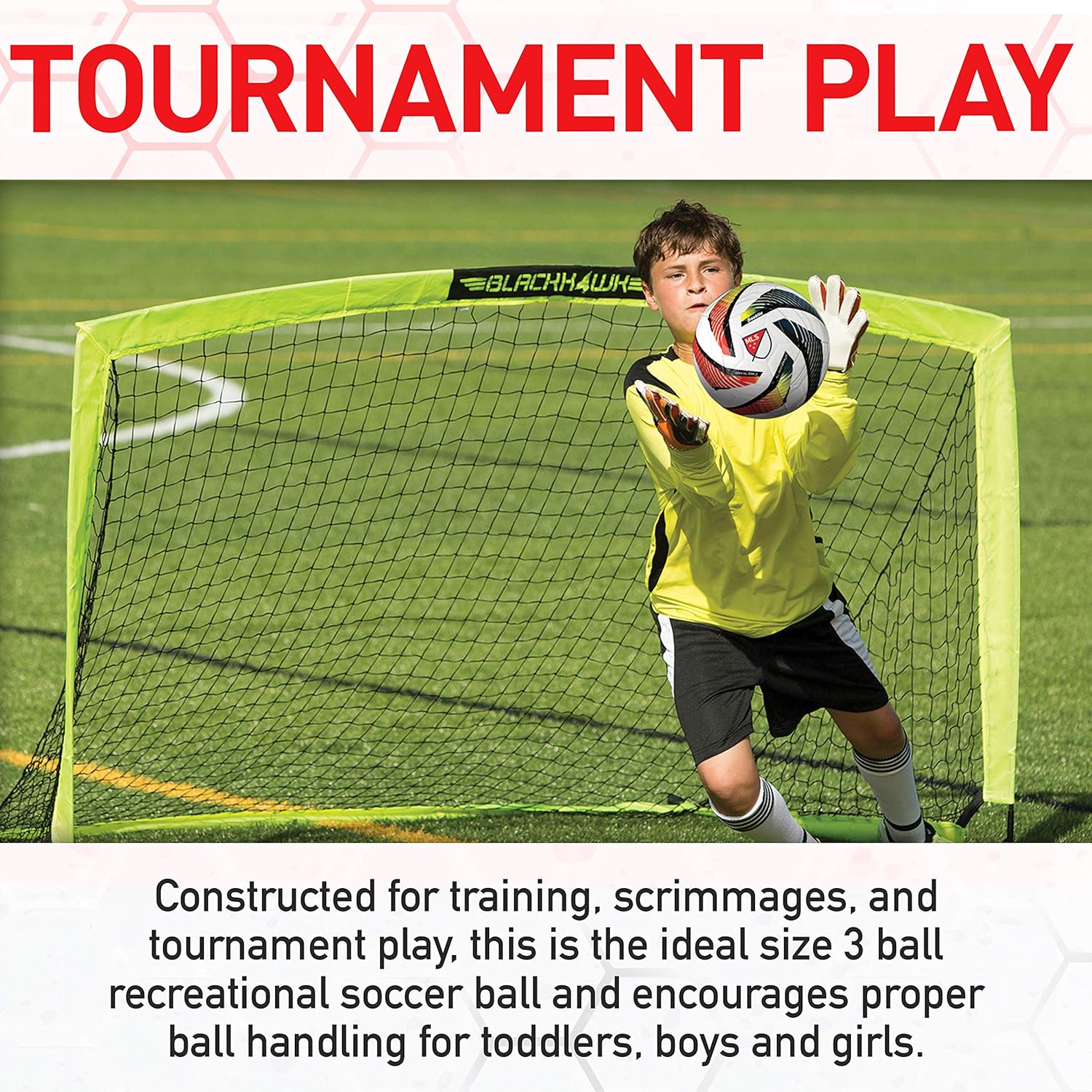 Franklin Sports MLS Tornado Soccer Ball - Soft Cover - Official Size and Weight Soccer Ball - Air Pump Included - Image 5