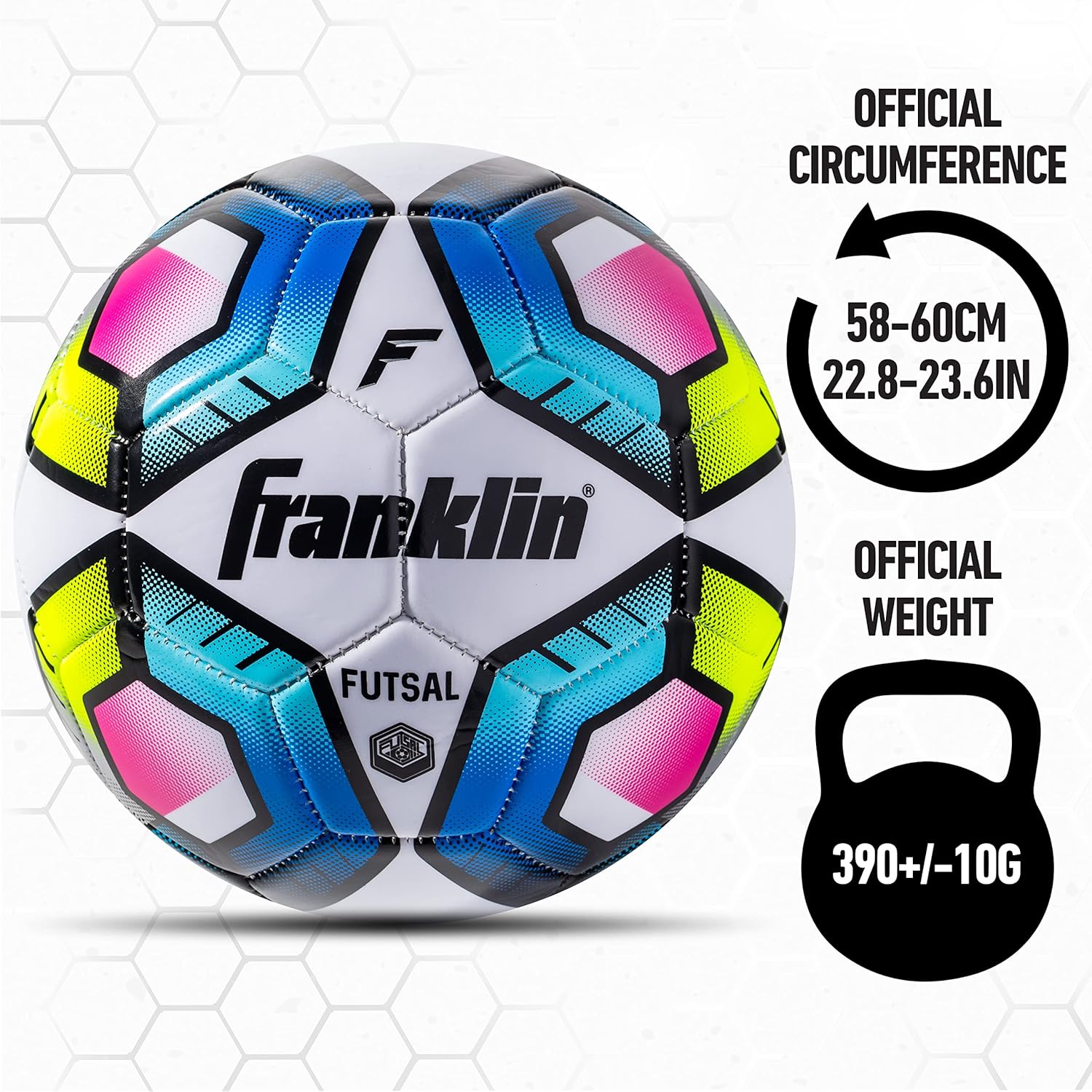 Franklin Sports Futsal Ball - Official Size Futsal Soccer Ball - Indoor and Outdoor - Size 3 Junior and Size 4 Official - Image 6
