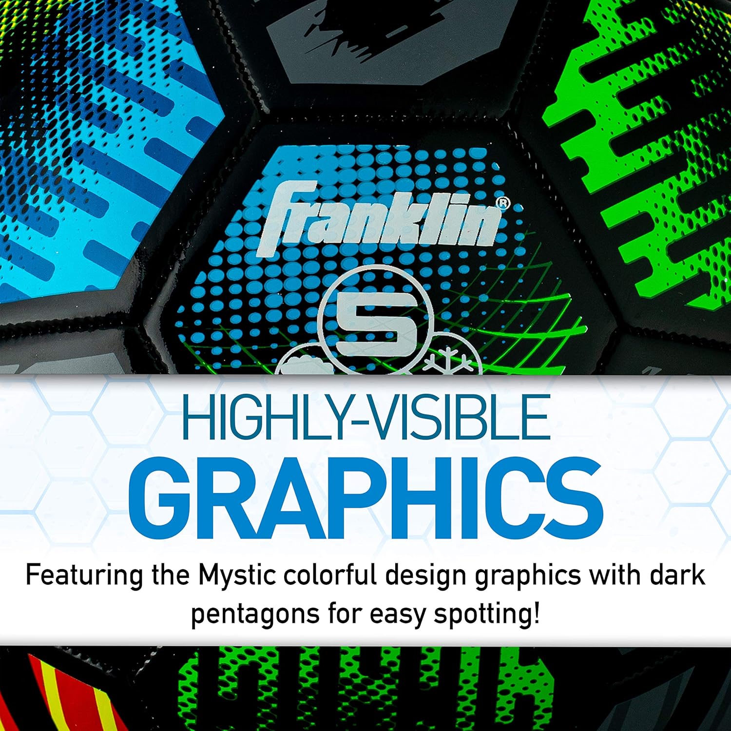 Franklin Sports Mystic Soccer Balls - Soccer Ball and Air Pump Sets - Multiple Size Soccer Balls - Soft Cover - Perfect for Kids and Adults - Image 3