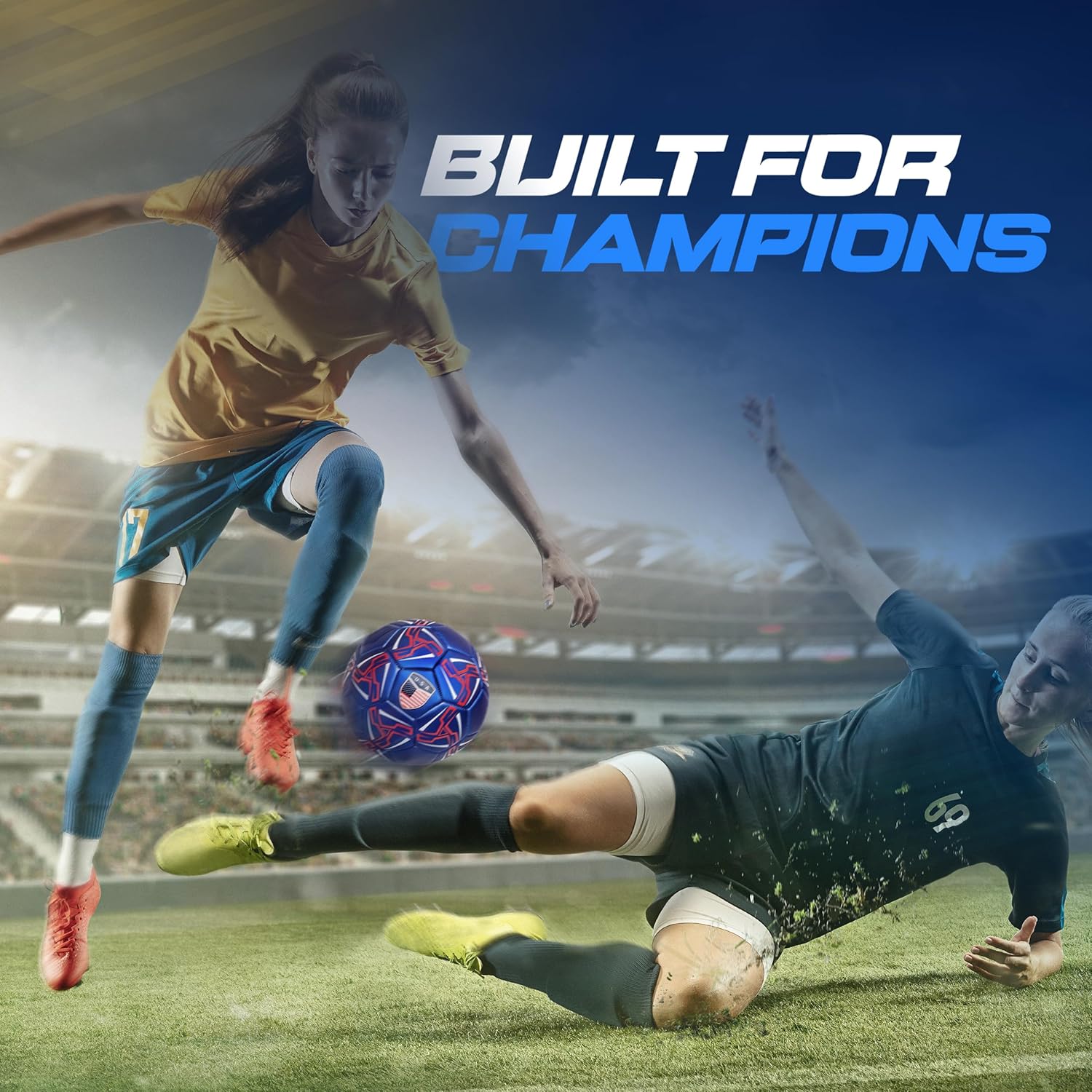 Western Star Soccer Ball USA Size 4 & Size 5 - Official Match Grade Soccer Balls - Youth & Adult - Attractive and Durable Design - Image 6