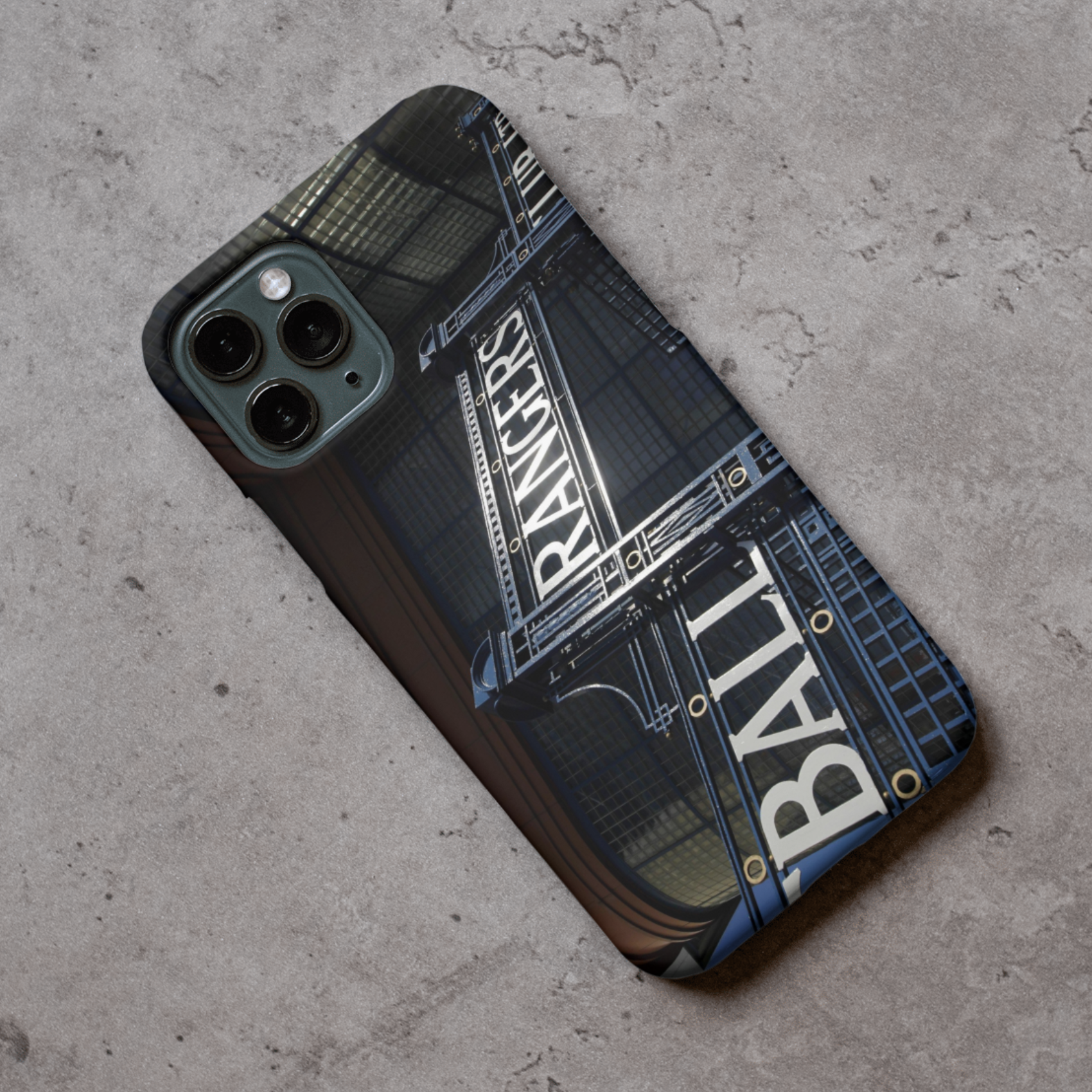 Rangers Ibrox Stadium Premium Protective Hard Rubber Silicone Phone Case Cover for iPhone & Samsung