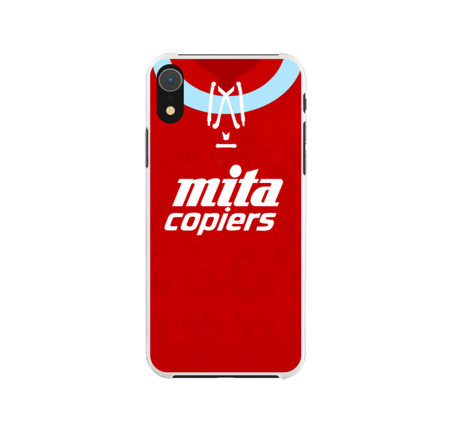 Aston Villa Retro Home Shirt Hard Rubber Premium Phone Case - Image 3