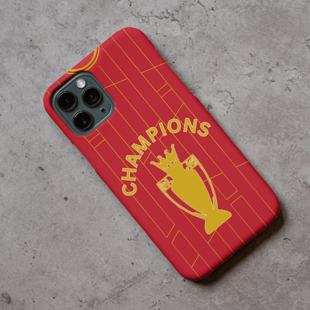 Liverpool 2025 Champions Shirt Protective Premium Hard Rubber Silicone Phone Case Cover