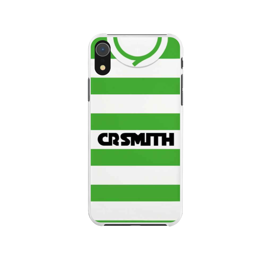 Glasgow Cel Retro Home Football Shirt Protective Premium Silicone Rubber Phone Case Cover - Image 3