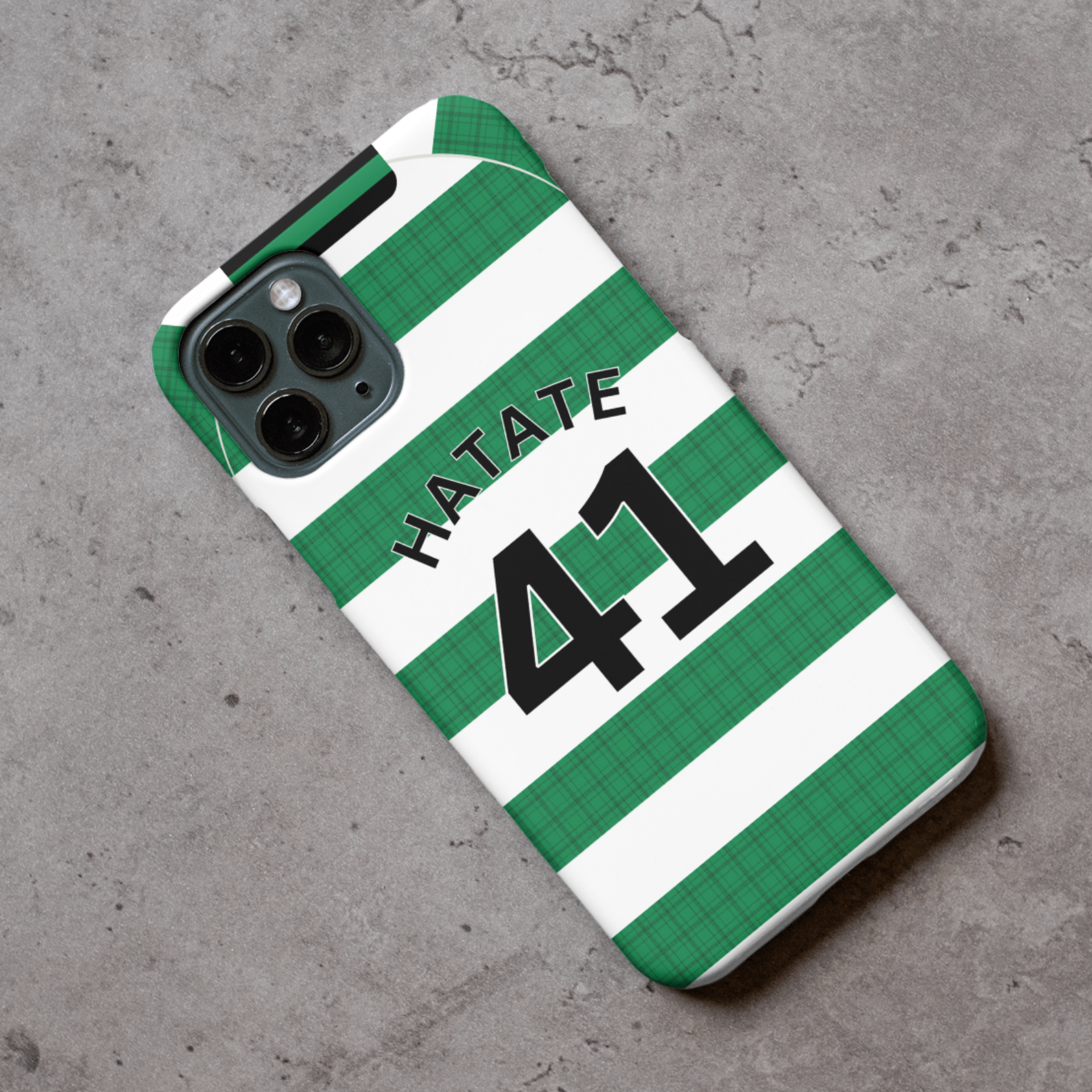 Glasgow Cel 2025-2026 Home Football Shirt (choose any Name and Number) Protective Premium Rubber Silicone Phone Case - Image 2
