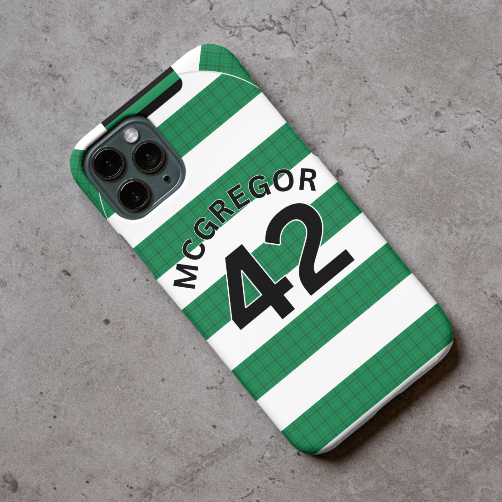 Glasgow Cel 2025-2026 Home Football Shirt (choose any Name and Number) Protective Premium Rubber Silicone Phone Case - Image 3