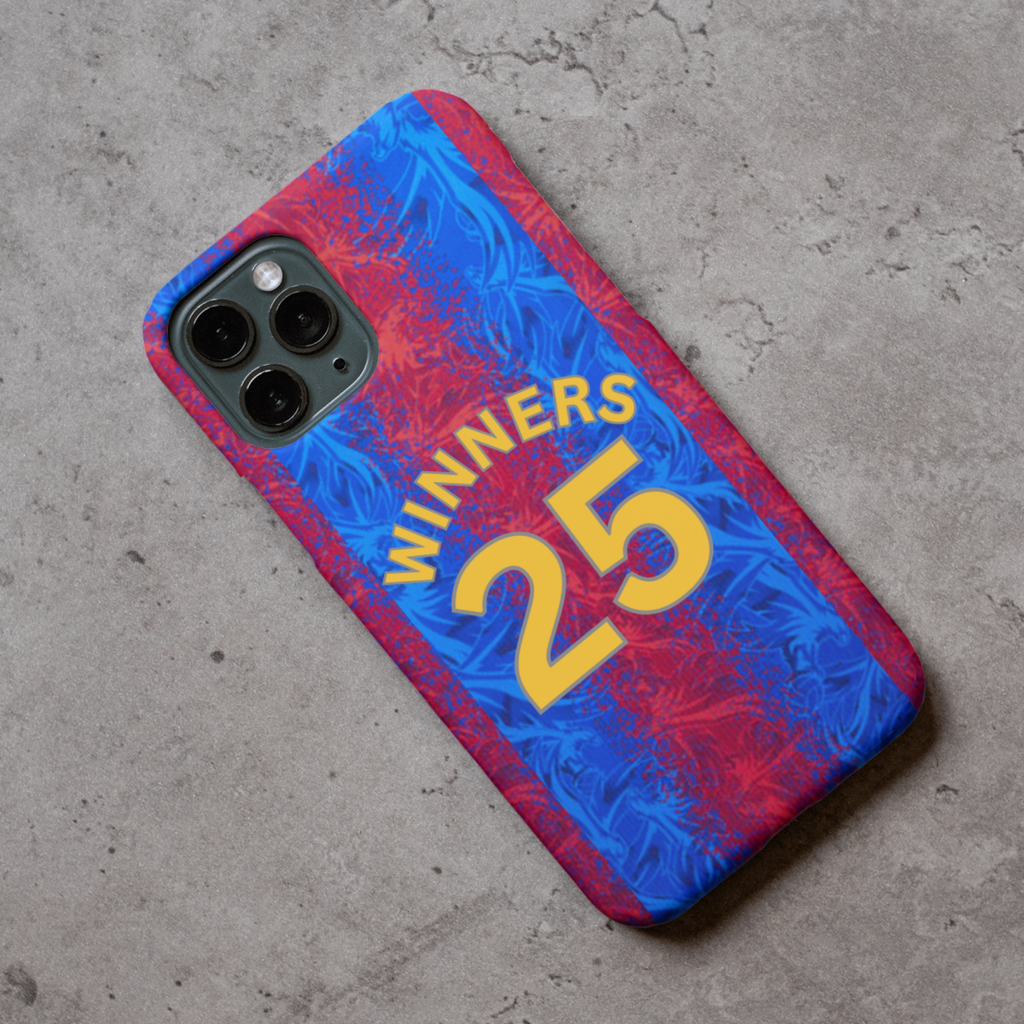 Crystal Palace FA CUP WINERS Protective Premium Hard Rubber Silicone Phone Case Cover