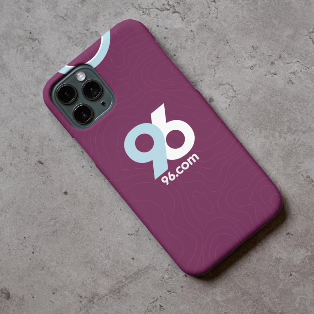 Burnley 2025/26 Home Shirt Protective Premium Hard Rubber Silicone Phone Case Cover Gift