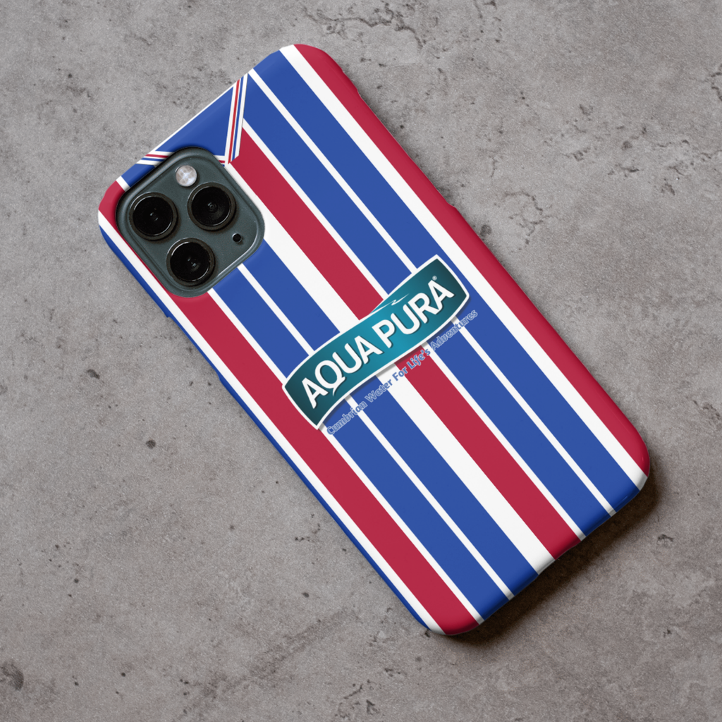 Carlisle United 2025/26 Shirt Protective Premium Hard Rubber Silicone Phone Case Cover