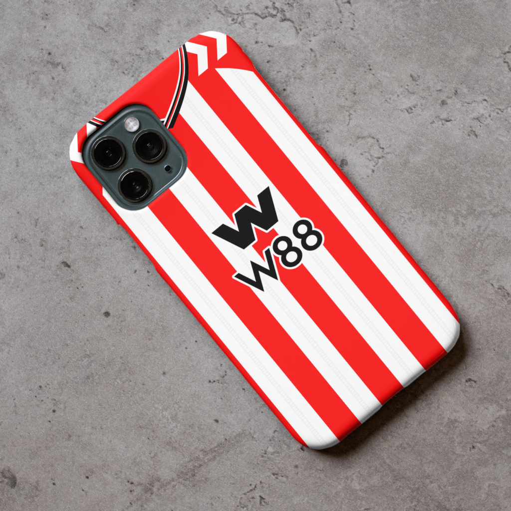 Sunderland 2025/26 Home Football Shirt Protective Premium Hard Rubber Silicone Phone Case Cover