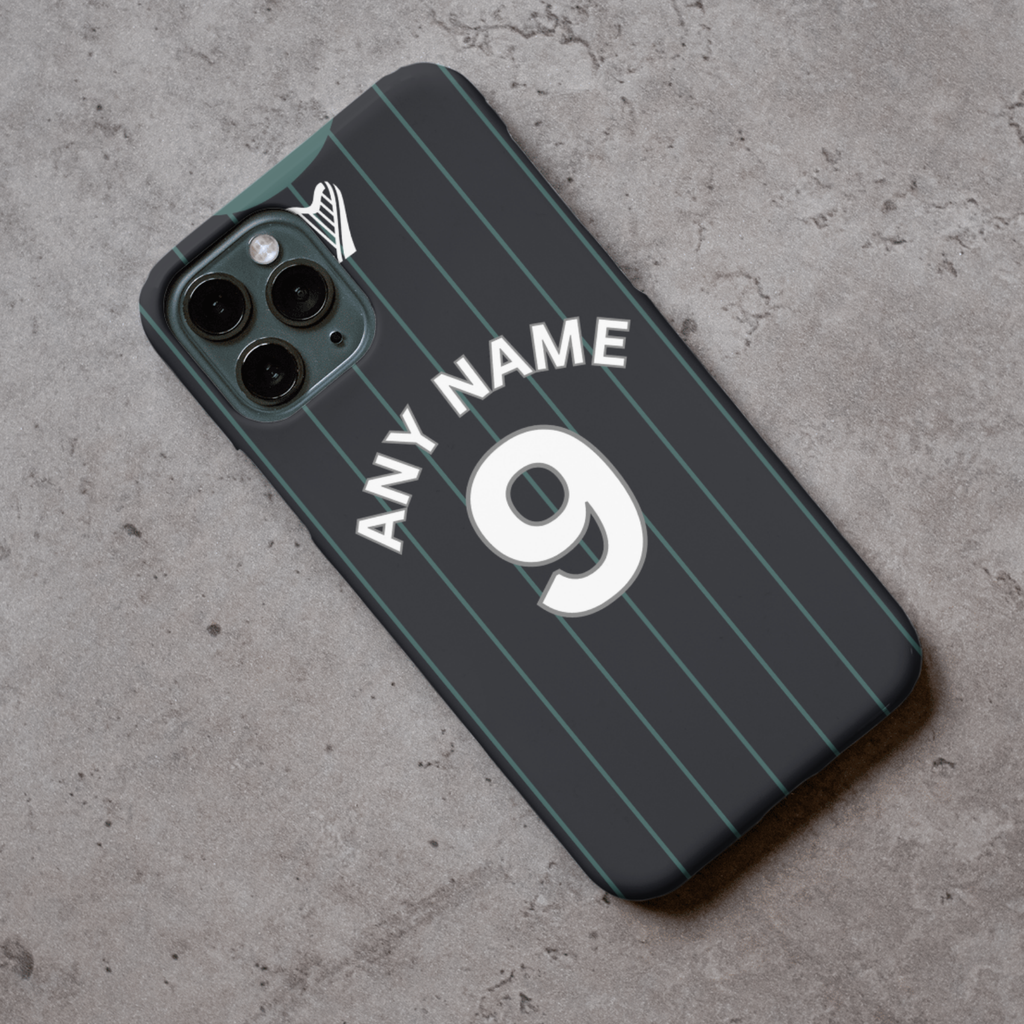 Hibs 2025-2026 3rd Football Shirt (choose any Name and Number) Protective Premium Rubber Silicone Phone Case