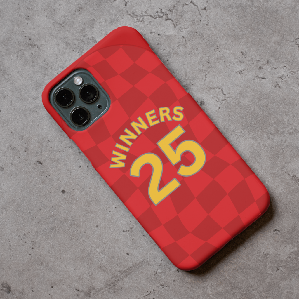 Aberdeen 2024/25 WINNERS Football Shirt Protective Premium Hard Rubber Silicone Phone Case Cover
