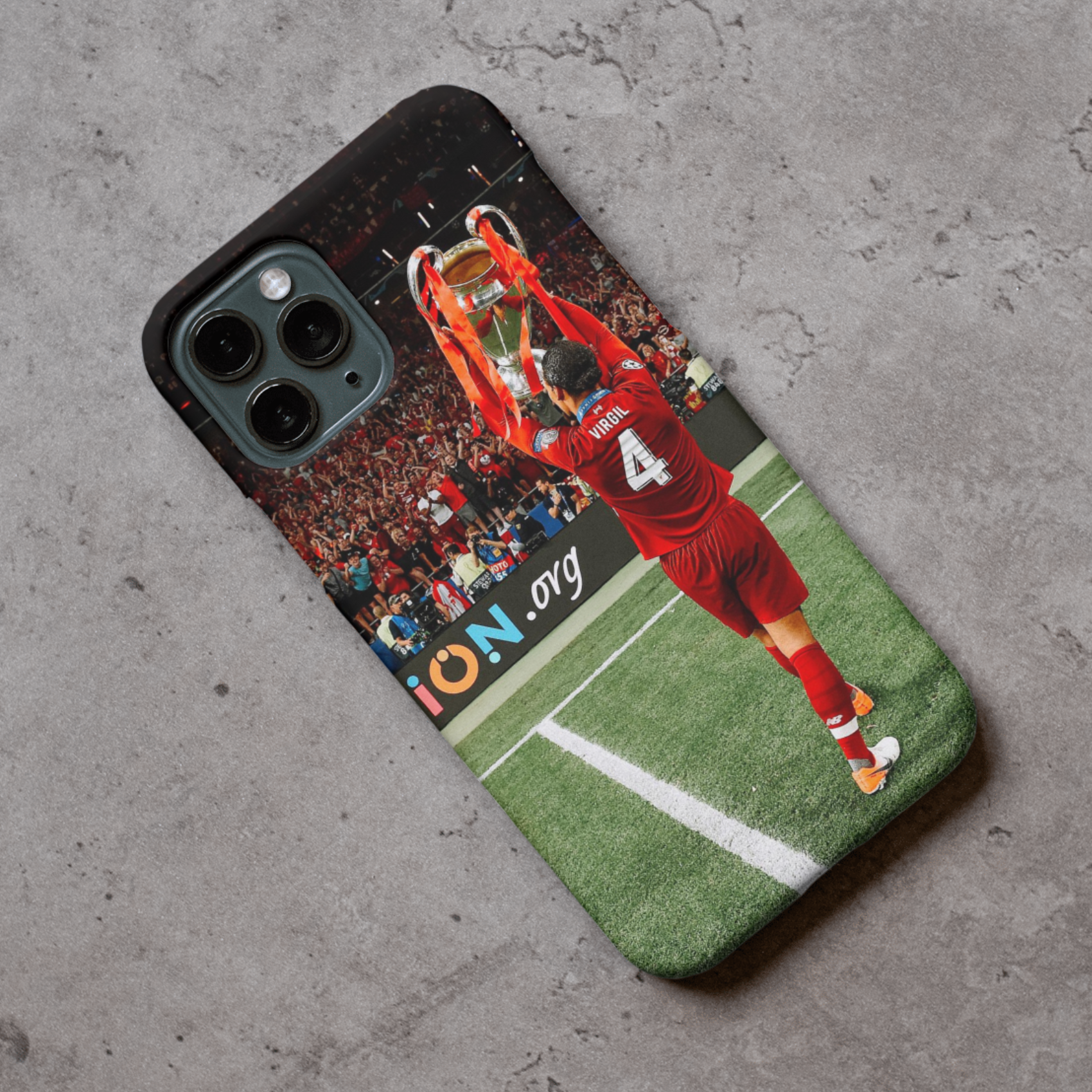 Liverpool Virgil Protective Premium Hard Rubber Silicone Phone Case Cover