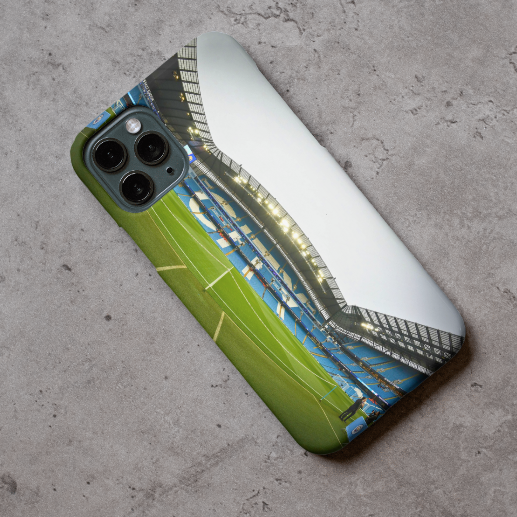 Man City Stadium Protective Premium Hard Rubber Silicone Phone Case Cover