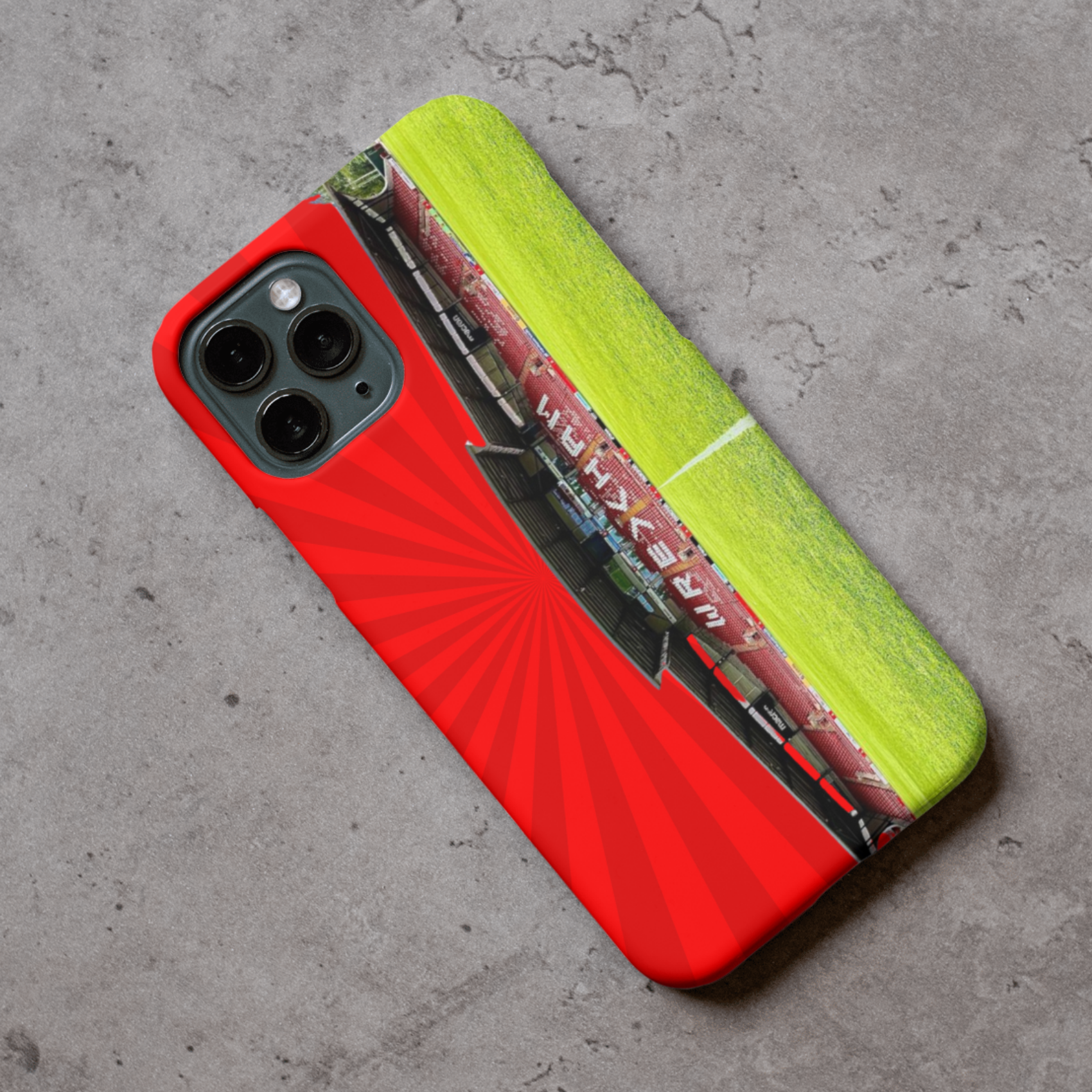 Wrexham Stadium Protective Premium Hard Rubber Silicone Phone Case