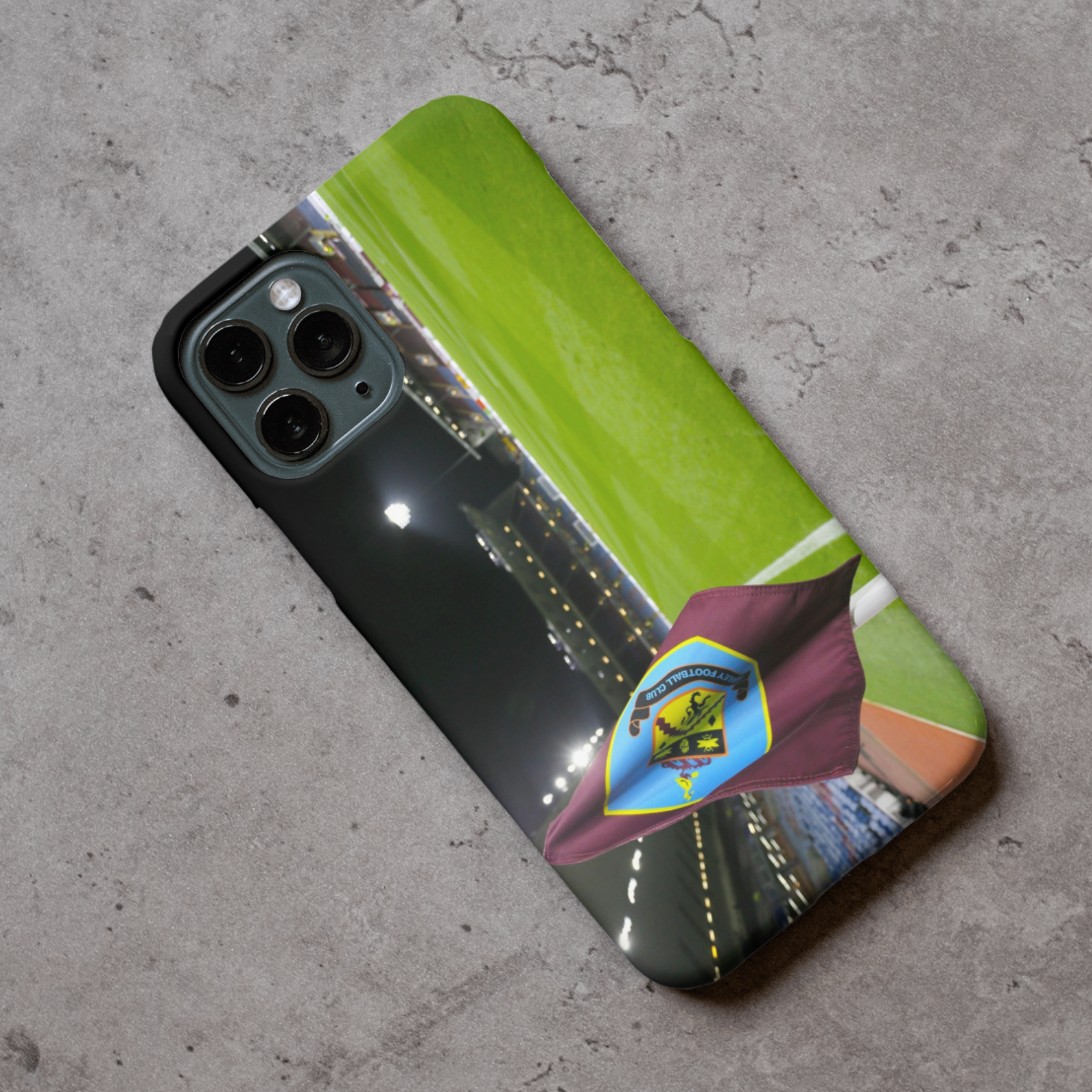 Burnley Stadium Protective Premium Hard Rubber Silicone Phone Case Cover