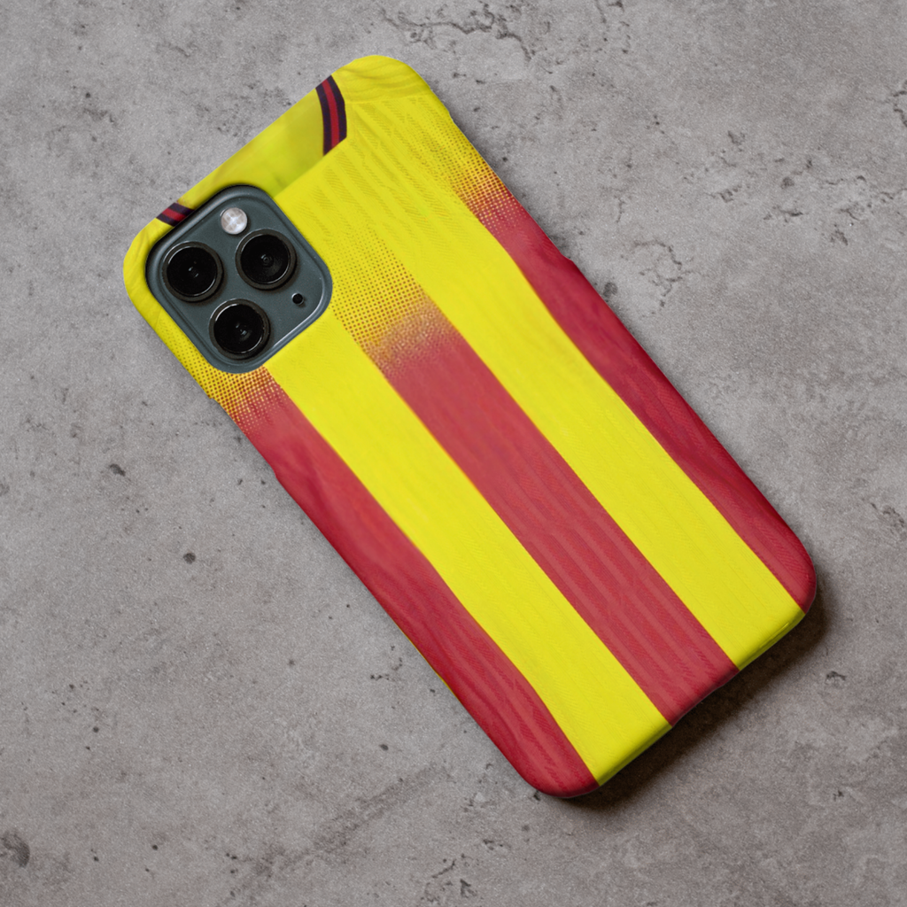 Watford Home 2025/26 No Sponsor Shirt Protective Premium Hard Rubber Silicone Phone Case Cover