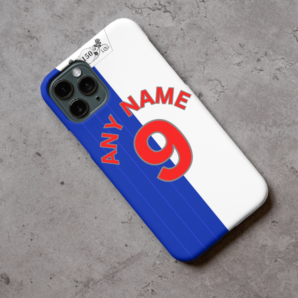Blackburn 2025-2026 Home Football Shirt (choose any Name and Number) Protective Premium Rubber Silicone Phone Case