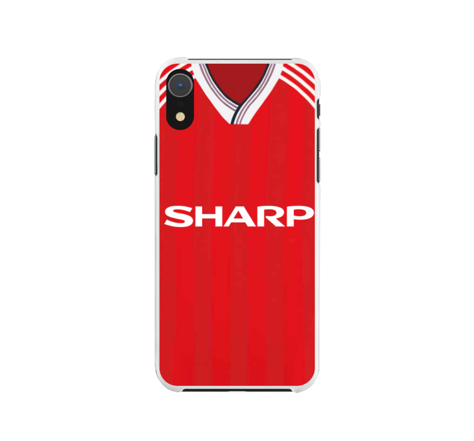 Man Utd Home 1988 Protective Premium Hard Rubber Silicone Phone Case Cover - Image 3