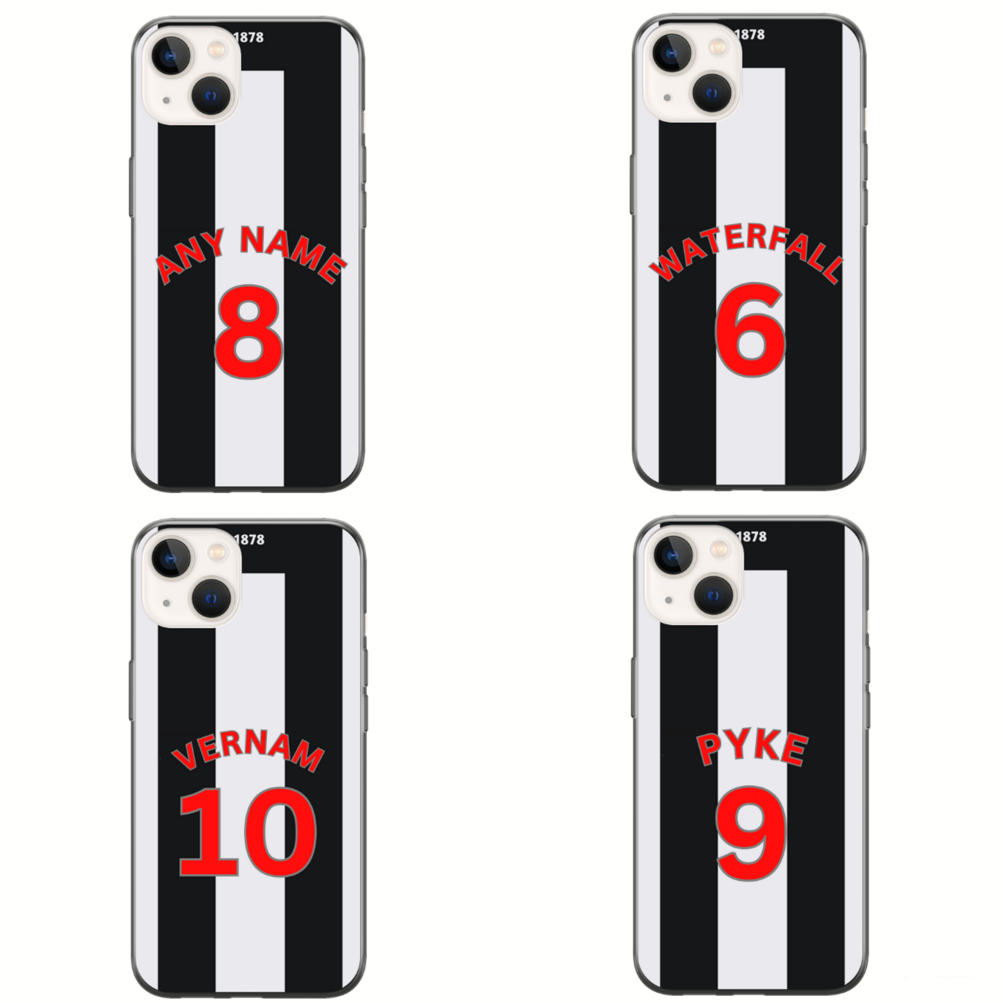 Grimsby 2023-2024 Home Football Shirt (choose any Name and Number) Protective Premium Rubber Silicone Phone Case