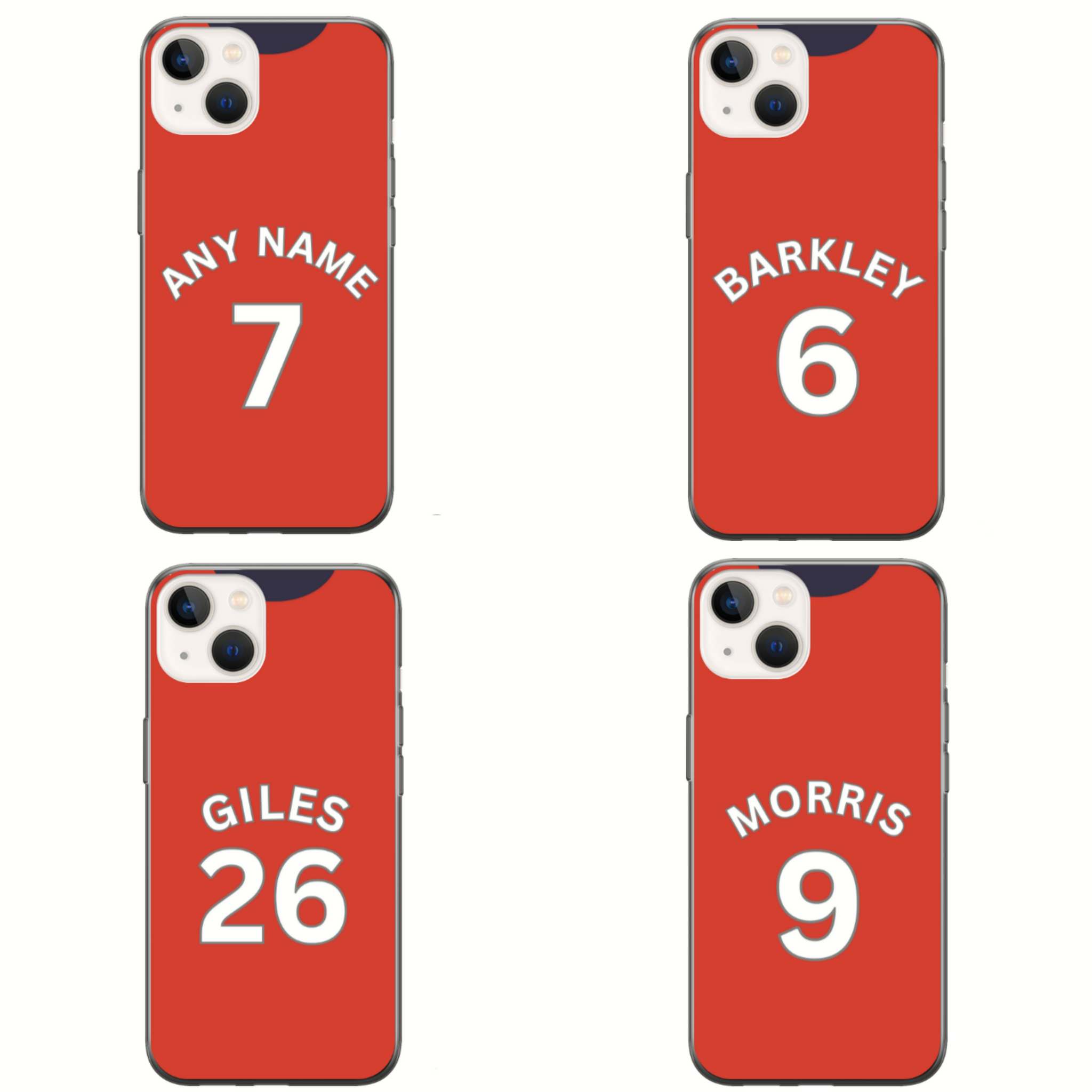 Luton Town 2024-2025 Home Football Shirt (choose any Name and Number) Protective Premium Rubber Silicone Phone Case