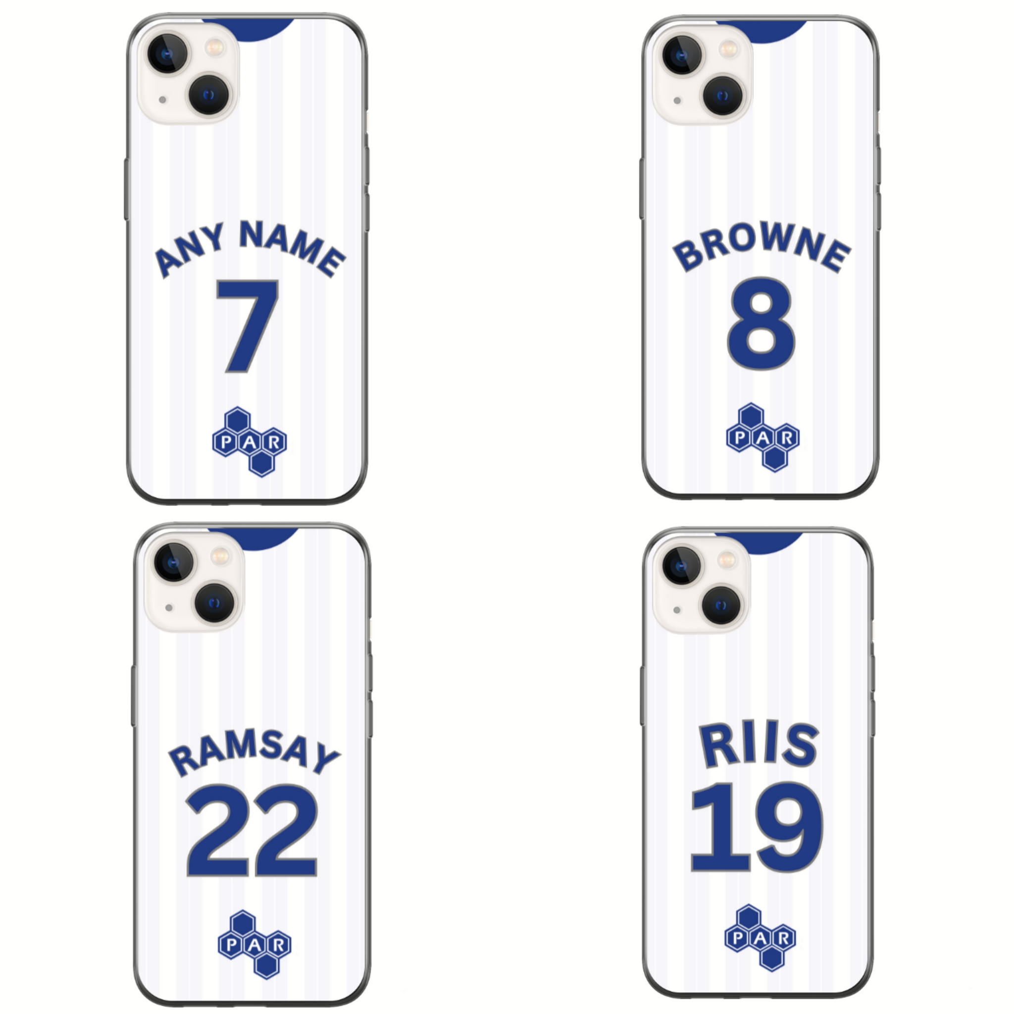 Preston 2023-2024 Home Football Shirt (choose any Name and Number) Protective Premium Rubber Silicone Phone Case