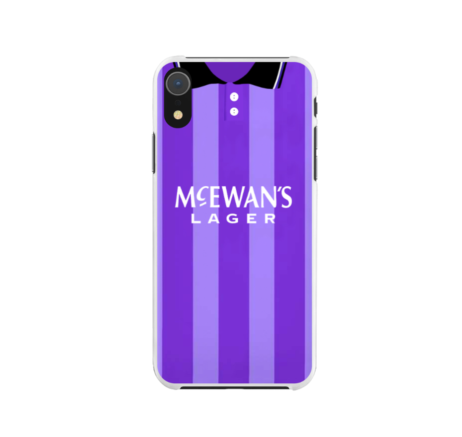 Rangers Away Retro Football Shirt Premium Protective Silicone Rubber Phone Case - Image 3