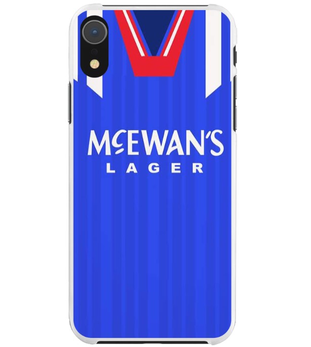 Rangers Retro Home Football Shirt Premium Protective Silicone Rubber Phone Case - Image 4