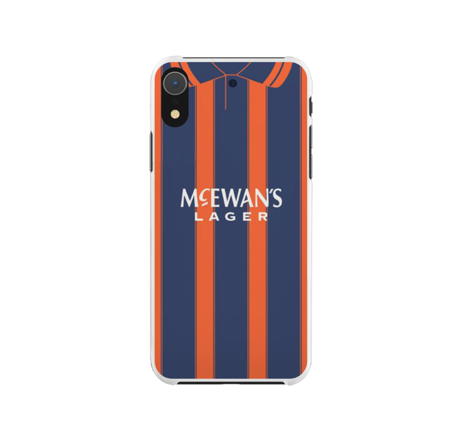 Rangers Retro Football Shirt Premium Protective Hard Silicone Rubber Phone Case - Image 3