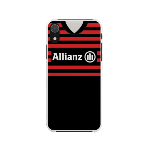 Saracens Retro Rugby Shirt Hard Rubber Premium Phone Case (Free P&P)