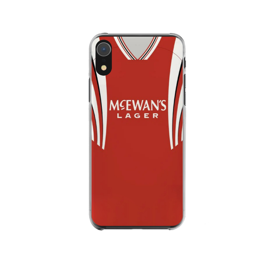 Rangers Away Retro Football Shirt Premium Protective Silicone Rubber Phone Case - Image 3