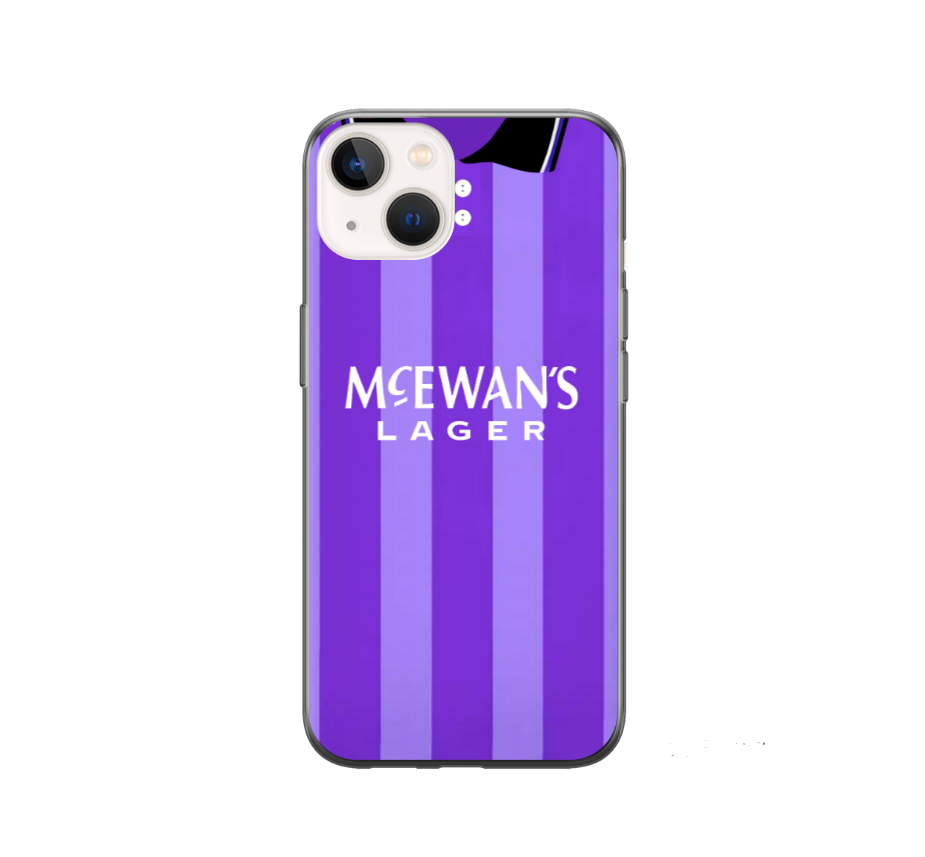 Rangers Away Retro Football Shirt Premium Protective Silicone Rubber Phone Case - Image 2