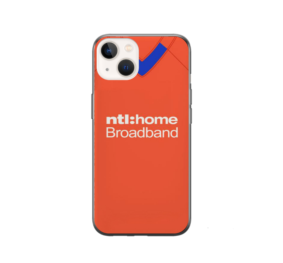 Rangers Away Retro Football Shirt Premium Protective Silicone Rubber Phone Case - Image 2