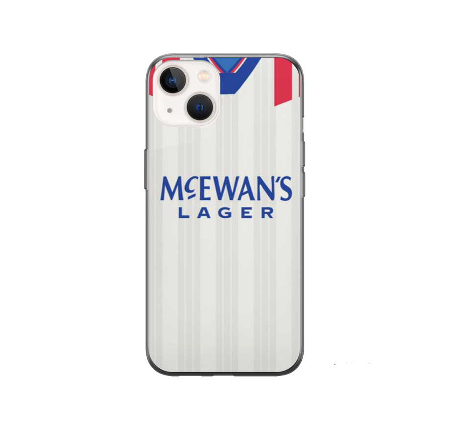 Rangers Retro Away Football Shirt Premium Protective Silicone Rubber Phone Case - Image 2